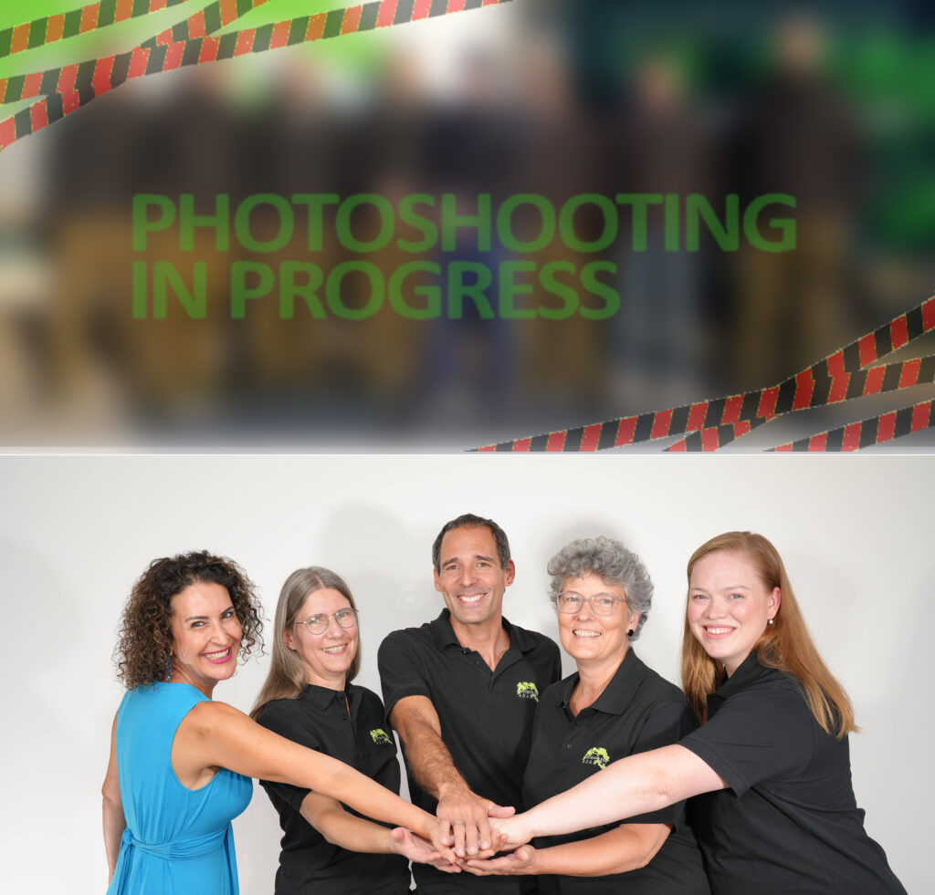 Teammitglieder Ankündigung Fotoshooting